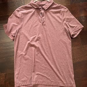 Mens maroon lululemon polo